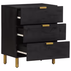 VidaXL 4017657 Table de nuit et table de chevet Noir