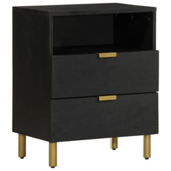 VidaXL 4017658 Table de nuit et table de chevet Noir
