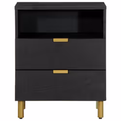 VidaXL 4017658 Table de nuit et table de chevet Noir