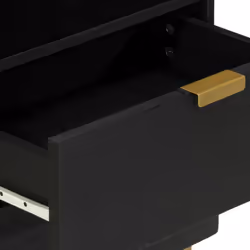 VidaXL 4017658 Table de nuit et table de chevet Noir - Vue supplémentaire 7