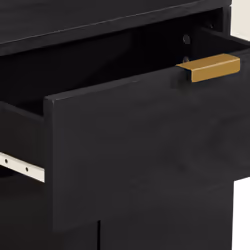 VidaXL 4017659 Table de nuit et table de chevet Noir - Vue supplémentaire 7