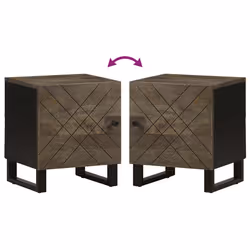 VidaXL 4017680 Table de nuit et table de chevet Noir - Vue supplémentaire 6