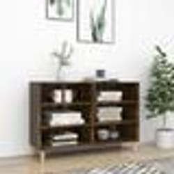vidaXL Table de chevet noir 40x33x46 cm bois de manguier solide