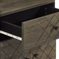 VidaXL 4017695 Table de nuit et table de chevet Noir - Vue supplémentaire 7