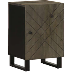 Armoire de salle de bain noir 38x33x58 cm bois massif manguier vidaXL