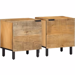 Ces tables de chevet au design élégant apportent une touche intemporelle à ta décoration intérieure. Matériau robuste et stab ...