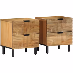 Ces tables de chevet au design élégant apportent une touche intemporelle à ta décoration intérieure. Matériau robuste et stab ...
