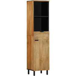Vidaxl - Armoire salle de bain marron 38x33x160 cm bois massif manguier