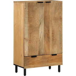 vidaXL Buffet marron 60x33x100 cm bois de manguier massif