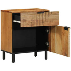 Cabinet de chevet Marron 50 x 33 x 60 cm Bois d'acacia massif Vidaxl