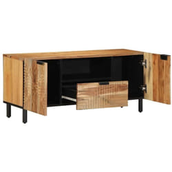 Vidaxl - Meuble tv Marron 105 x 33.5 x 46 cm Bois d'acacia massif