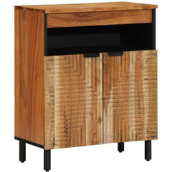 Vidaxl - Buffet avec étagère Marron 60 x 33 x 75 cm Bois d'acacia massif