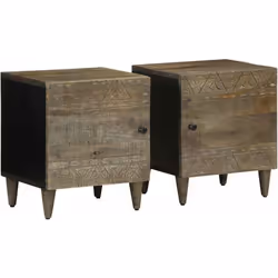 Ces tables de chevet au design élégant apportent une touche intemporelle à ta décoration intérieure. Matériau robuste et stab ...