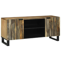 Meuble TV Marron 105 x 33 x 46 cm bois de manguier massif vidaXL