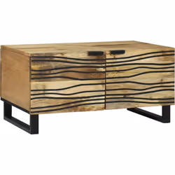 Cette table basse mixe design moderne et praticité, devenant le point central de votre salon. Sa finition naturelle texturée  ...