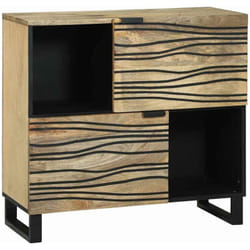 Buffet Marron 80 x 33 x 75 cm bois de manguier massif Vidaxl