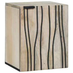 vidaXL Armoire d'évier avec étagère Marron et Noir 38 x 33.5 x 48 cm