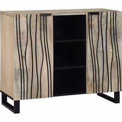Élégamment conçu, ce buffet rustique est une unité de rangement polyvalente conçue pour compléter un large éventail d'intérie ...