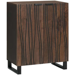 Buffet Marron 60 x 33.5 x 75 cm Bois de manguier massif Vidaxl