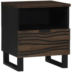 Cabinet de chevet Noyer 40 x 33 x 46 cm bois de manguier massif Vidaxl