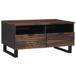Vidaxl - Table Basse With Drawer Marron Et Noir 80 X 54 X 40 Cm
