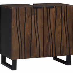 Ce cabinet sous évier est le parfait mélange de fonctionnalité et de style moderne, indispensable pour ta salle de bain qui c ...