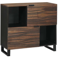 Buffet Marron 80 x 33 x 75 cm bois de manguier massif Vidaxl