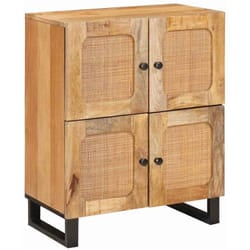 vidaXL Buffet avec porte Marron 60 x 33 x 75 cm Bois de mangue massif