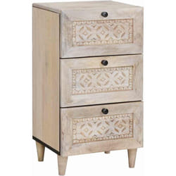 Buffet avec tiroir Blanc 33,5 x 40 x 75 cm vidaXL