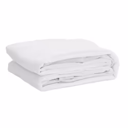 VidaXL 4100170, Tissu, Polyester, Blanc, Monochromatique, Lavage en machine, 30 °C, 120 x 200 cm