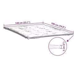 VidaXL 4100183 sur-matelas et alaise - Vue supplémentaire 6