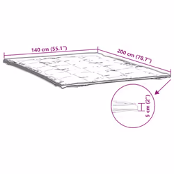 VidaXL 4100188 sur-matelas et alaise - Vue supplémentaire 5