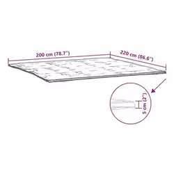 VidaXL 4100198 sur-matelas et alaise - Vue supplémentaire 5
