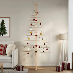 vidaXL Arbre de Noël en bois - 210 cm