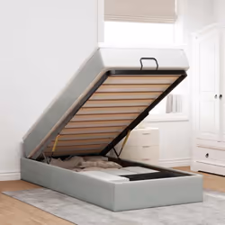 Utilisez ce cadre de lit ottoman avec matelas pour profiter d'une nuit de sommeil réparatrice ! Il vous offre à la fois une s ...