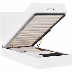 Utilisez ce cadre de lit ottoman avec matelas pour profiter d'une nuit de sommeil réparatrice ! Il vous offre à la fois une s ...