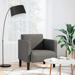 Vidaxl - Canapé-chaise accoudoirs gris clair 54 cm tissu velours côtelé