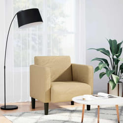 Vidaxl - Canapé-chaise accoudoirs vert clair 54 cm tissu velours côtelé
