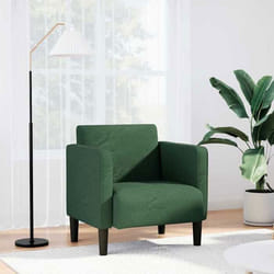 vidaXL Canapé-chaise accoudoirs vert jungle 54 cm tissu velours côtelé canapé simple canapé confort fauteuil TV canapé 4100520