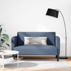 Canapé Causeuse Bleu 109 Cm Tissu Velours Côtelé Vidaxl
