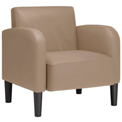 vidaXL Chaise de canapé avec accoudoirs cappuccino noir 54 cm