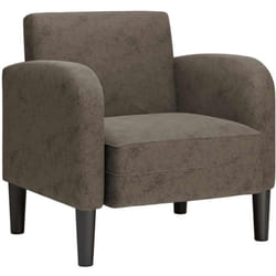 vidaXL Chaise de canapé avec accoudoirs gris foncé 54 cm similicuir