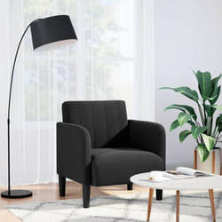 Vidaxl - Fauteuil avec accoudoirs noir 54 cm velours