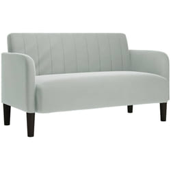Vidaxl - Canapé causeuse gris clair 109 cm velours