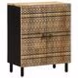 vidaXL Buffet 60x335x75 cm bois de manguier brut massif armoire armoire latérale armoire de rangement armoire placard