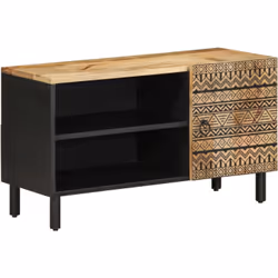Ce meuble TV robuste de style industriel constitue un supplément intemporel à votre salon ou à votre chambre à coucher. Matér ...