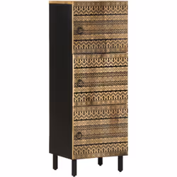 Ce buffet en bois a un design distinctif et ajoutera une touche de style vintage à votre intérieur. Bois de manguier massif : ...
