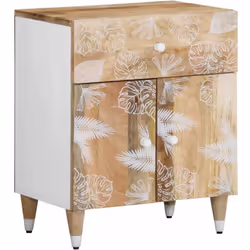 Cette table de chevet au design élégant est un supplément intemporel à votre décoration intérieure. Matériau robuste et stabl ...