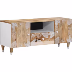 Ce meuble TV avec un grand espace de rangement est un complément pratique et attrayant pour votre salon ou votre chambre à co ...