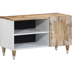 Vidaxl - Meuble tv 80x31,5x46 cm bois massif de manguier